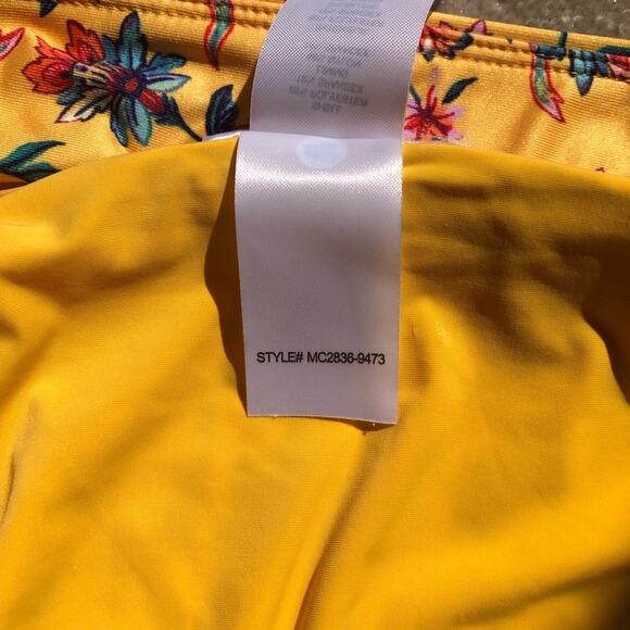 ModCloth NWT Greta 70’s Inspired Floral Print High-Waisted Bikini Bottom Size XL - Picture 9 of 14